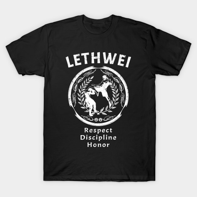 Lethwei - Respect Discipline Honor T-Shirt by NicGrayTees